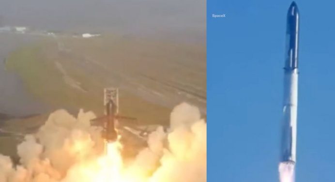 Най-голямата и мощна ракета, създавана някога, се взриви почти четири минути след изстрелването си (ВИДЕО)
