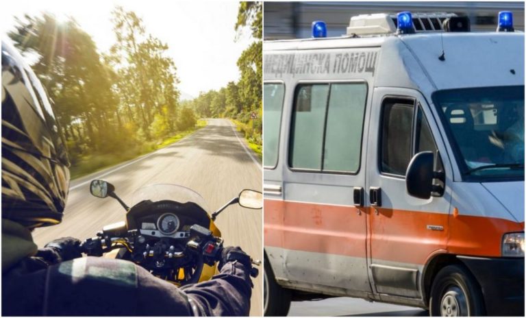 Мотор се удари в кола на изхода на Монтана към Враца, движението е затруднено