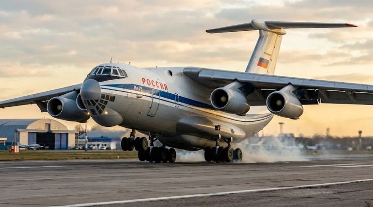 Руски Ил-76 прелетя над България и кацна в Ниш заради пожарите в Сърбия